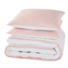 Parure de lit en toile de coton POUPIE blanc 240 x 220 cm - 4MURS