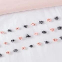 Parure de lit en toile de coton POUPIE blanc 240 x 220 cm - 4MURS