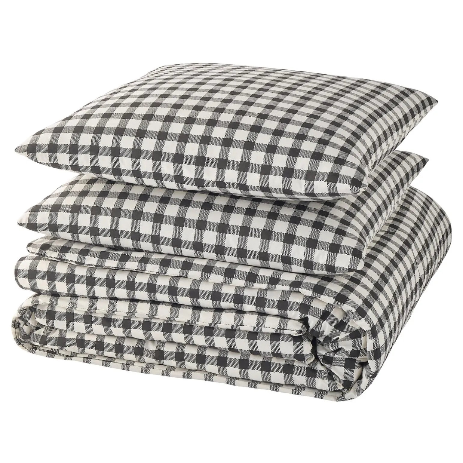 Parure de lit en toile de coton SOL beige/anthracite 260 x 240 cm