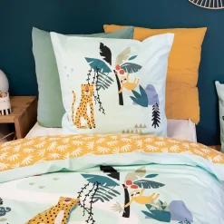 Parure de lit JUNGLE MANIA coloris multicolore 140 x 200 cm - 4MURS