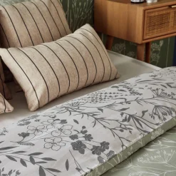 Parure de lit satin bio SUSIE vert amande 260 x 240 cm - 4MURS