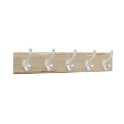 Patère LOUISE coloris Bois / blanc - 4MURS