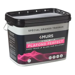 Peinture MONOCOUCHE PLAFONDS PERFECT Peinture blanc 6 L - 4MURS