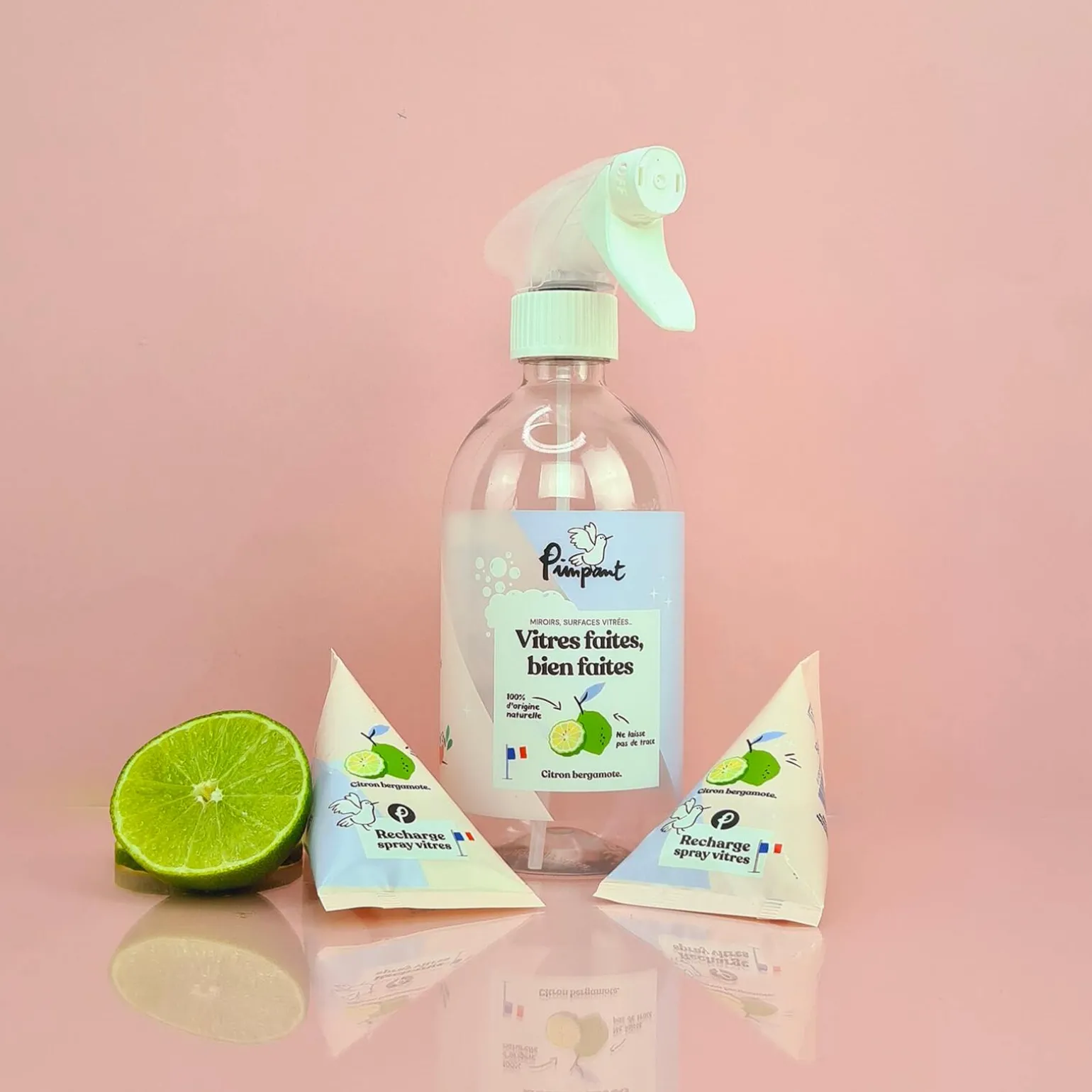 Pimpant Bouteille rechargeable CONTENANT VITRES - 4MURS