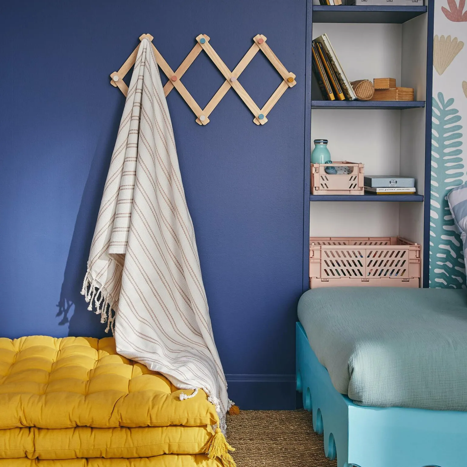 Plaid coton MINDY coloris beige rosé - 4MURS