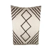 Plaid coton RATTAN coloris blanc cassé/marron - 4MURS