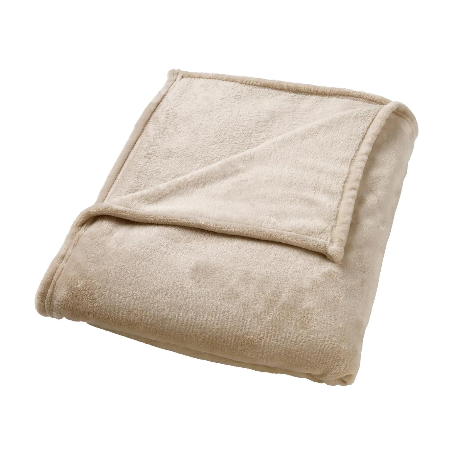 Plaid polaire TILLIE coloris sable - 4MURS