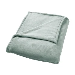 Plaid polaire TILLIE coloris vert jade - 4MURS