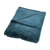 Plaid polaire TILLIE coloris bleu nuit - 4MURS