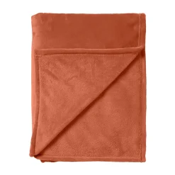 Plaid polaire TILLIE coloris ocre - 4MURS