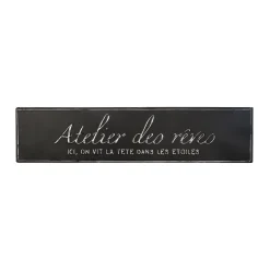 Plaque métal ALIX coloris noir - 4MURS