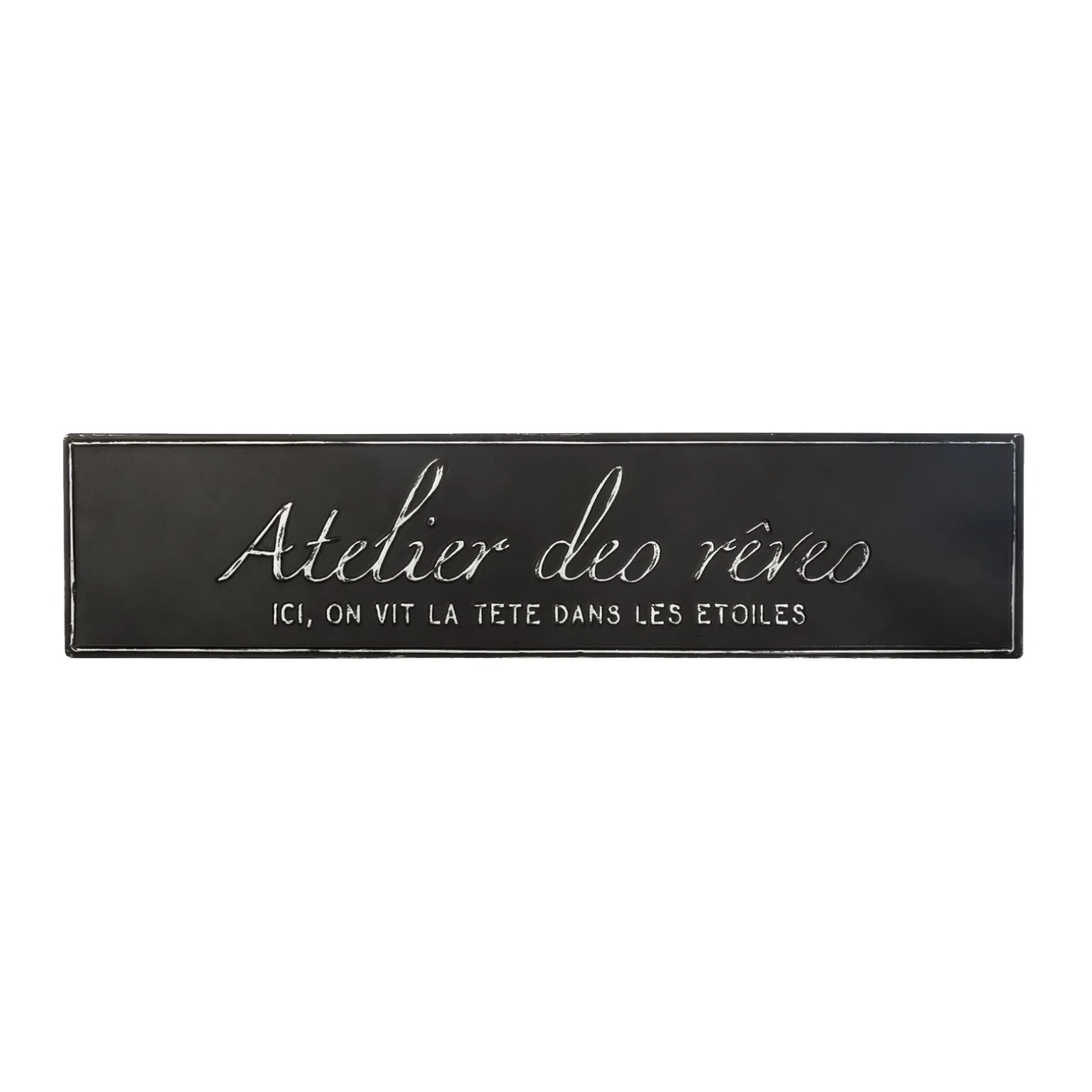 Plaque métal ALIX coloris noir - 4MURS