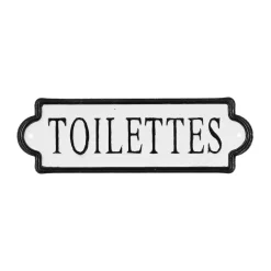 Plaque métal ROOM SIGNS coloris noir - 4MURS