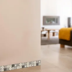 Plinthe déco CARREAUX DE CIMENT coloris gris - 4MURS