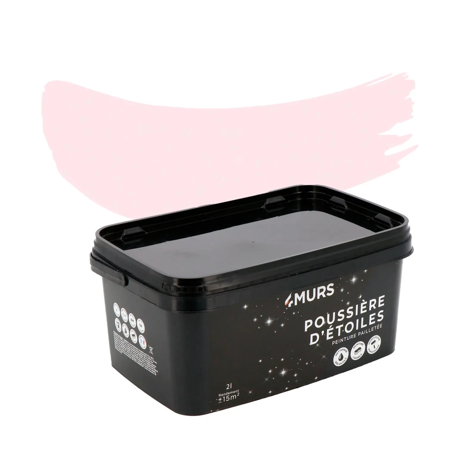 Poussière d'étoiles Peinture Peinture rose Adara 2 L - 4MURS