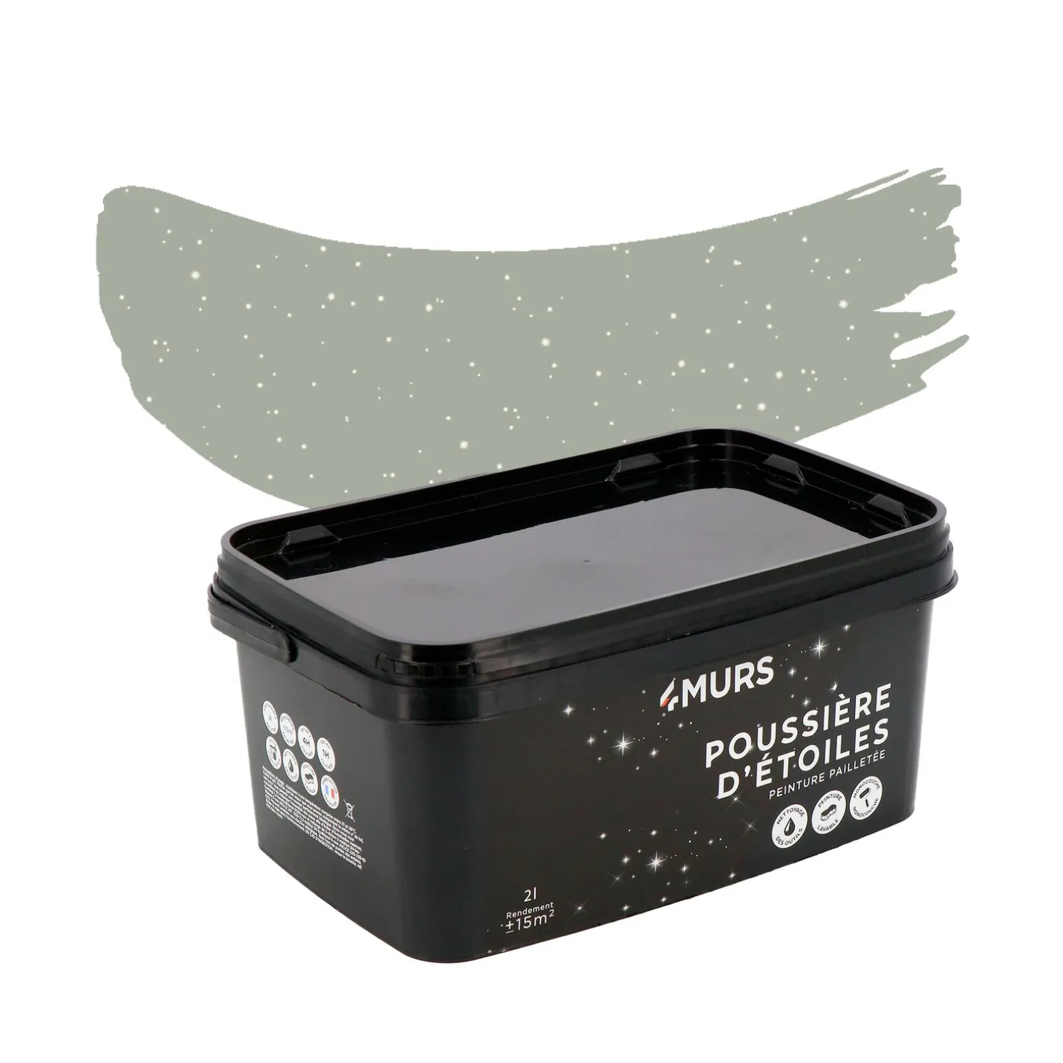 Poussière d'étoiles Peinture Peinture vert Deneb 2 L - 4MURS