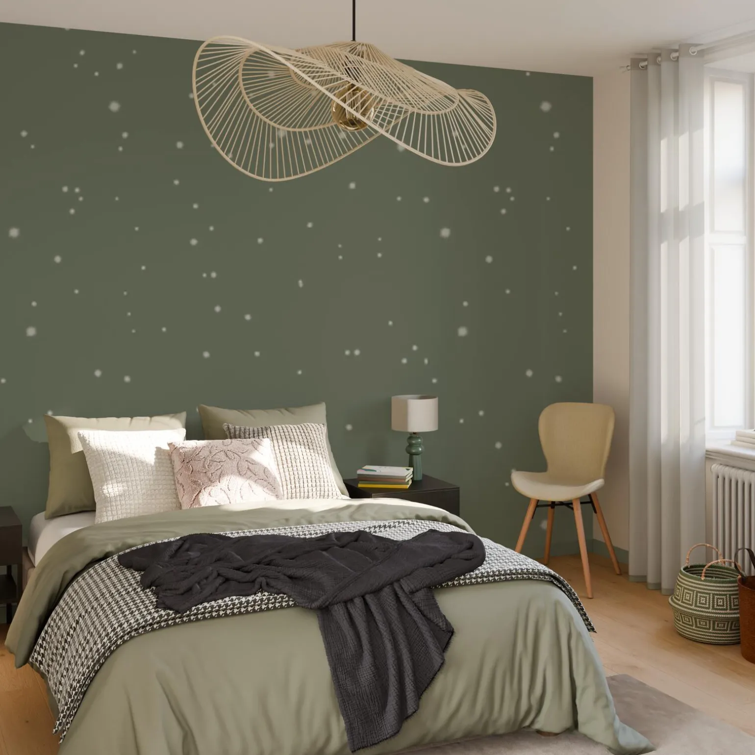 Poussière d'étoiles Peinture Peinture vert Nunki 2 L - 4MURS