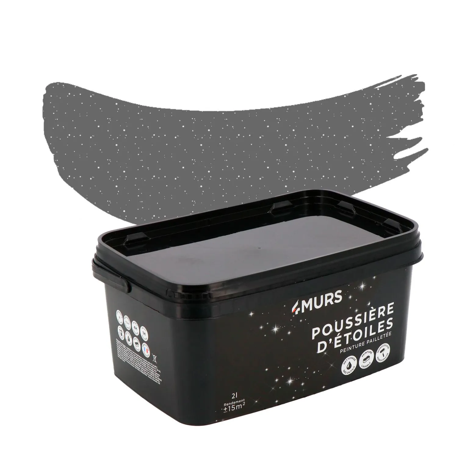 Poussière d'étoiles Peinture Peinture gris Canopus 2 L - 4MURS