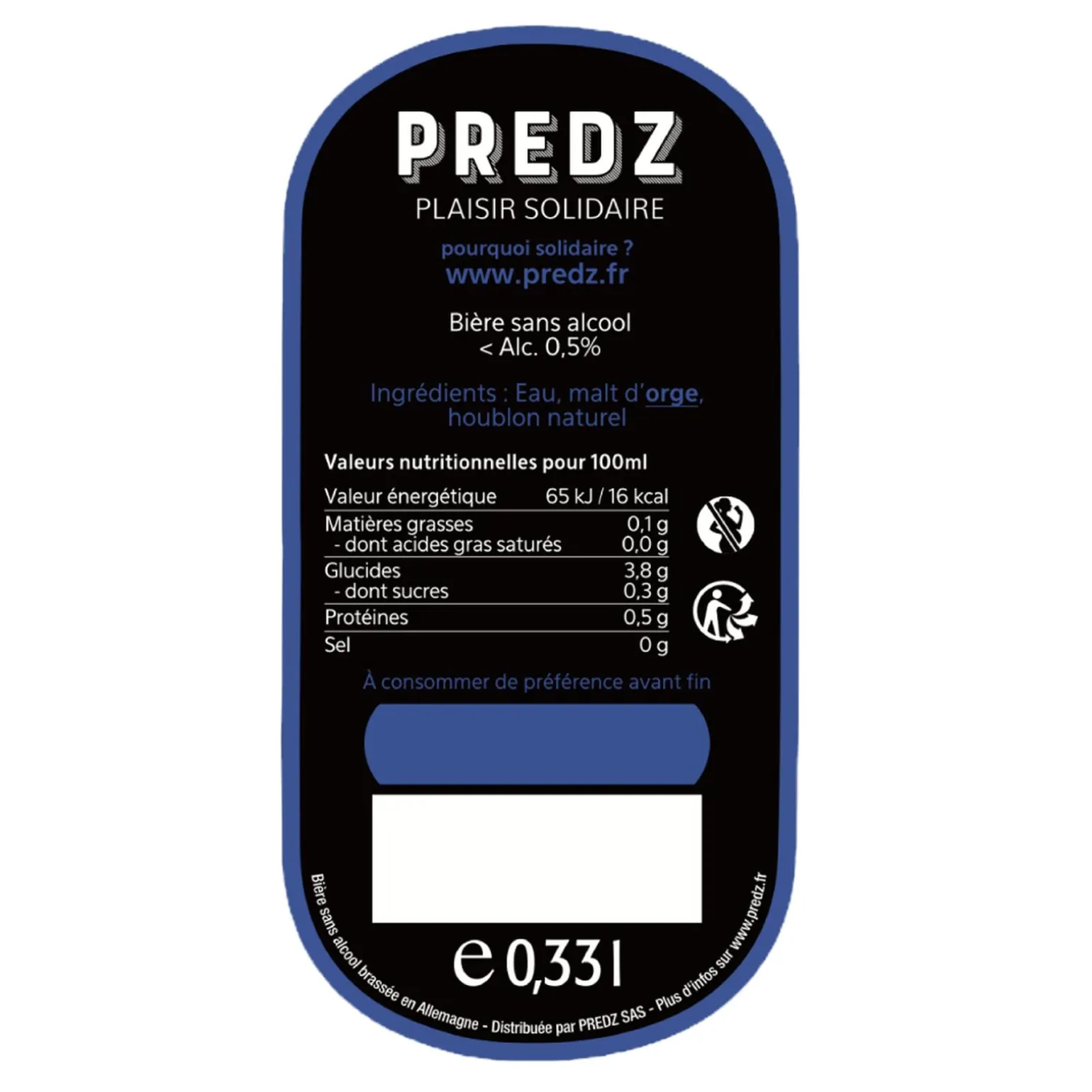 PREDZ Bière sans alcool BRUT - 4MURS
