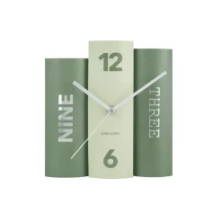 Present Time Horloge à poser BOOK coloris vert - 4MURS