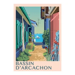 PRINTYMANIA Affiche BASSIN D'ARCACHON 30 x 40 cm - 4MURS