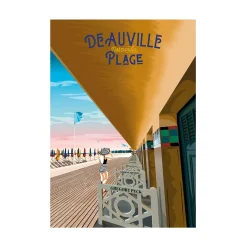 PRINTYMANIA Affiche DEAUVILLE 30 x 40 cm - 4MURS