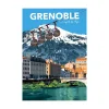 PRINTYMANIA Affiche GRENOBLE 30 x 40 cm - 4MURS