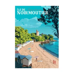 PRINTYMANIA Affiche ÎLE DE NOIRMOUTIER 30 x 40 cm - 4MURS