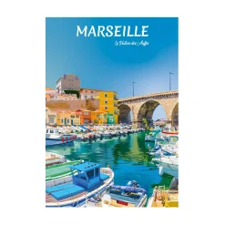PRINTYMANIA Affiche MARSEILLE 30 x 40 cm - 4MURS