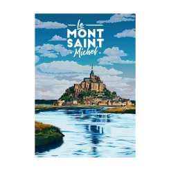 PRINTYMANIA Affiche MONT SAINT-MICHEL 30 x 40 cm - 4MURS