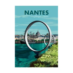 PRINTYMANIA Affiche NANTES - HANGAR À BANANES 30 x 40 cm - 4MURS