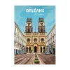 PRINTYMANIA Affiche ORLÉANS 30 x 40 cm - 4MURS