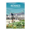 PRINTYMANIA Affiche RENNES 30 x 40 cm - 4MURS