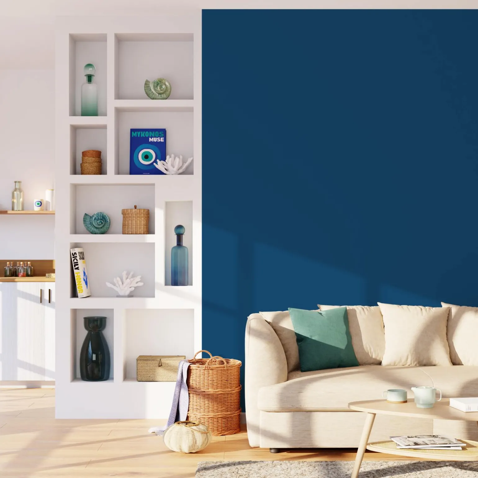 Pure and Paint Peinture Peinture Bleu de Suède 0,5 L - 4MURS