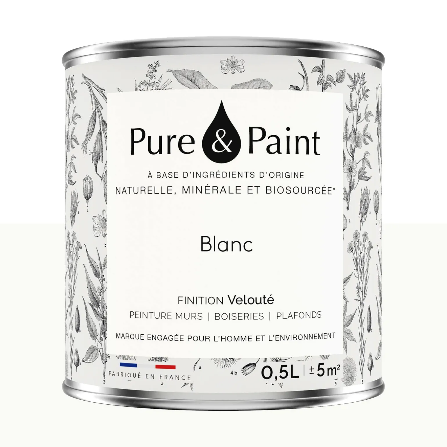 Pure and Paint Peinture Peinture blanc 0,5 L - 4MURS