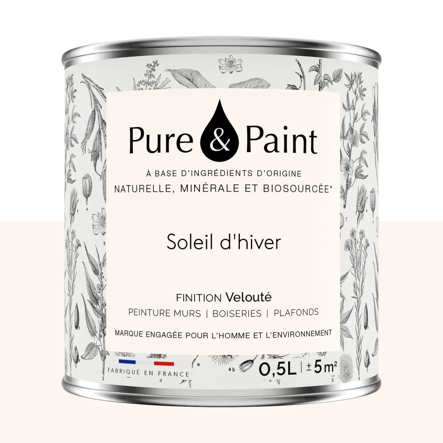 Pure and Paint Peinture Peinture SOLEIL D'HIVER 0,5 L - 4MURS