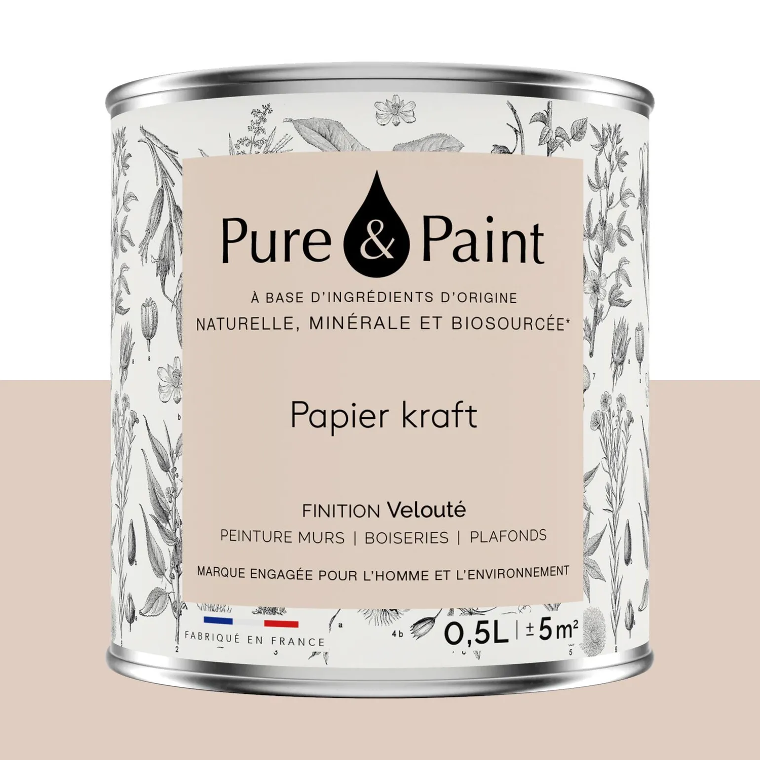 Pure and Paint Peinture Peinture papier kraft 0,5 L - 4MURS