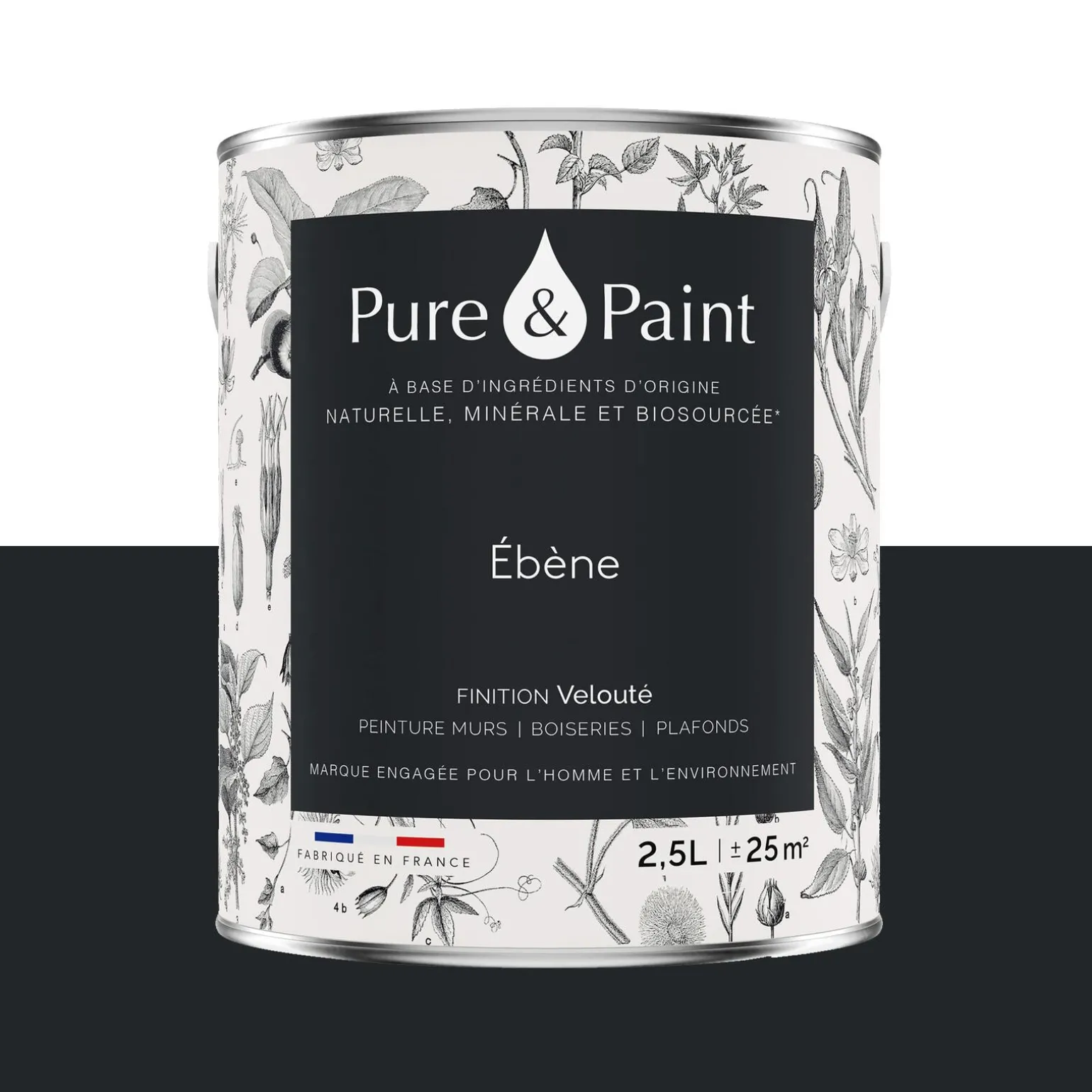 Pure and Paint Peinture Peinture ébène 2,5 L - 4MURS