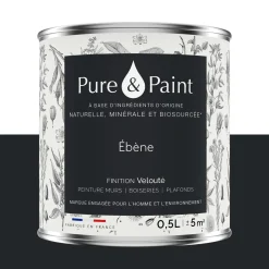 Pure and Paint Peinture Peinture ébène 0,5 L - 4MURS
