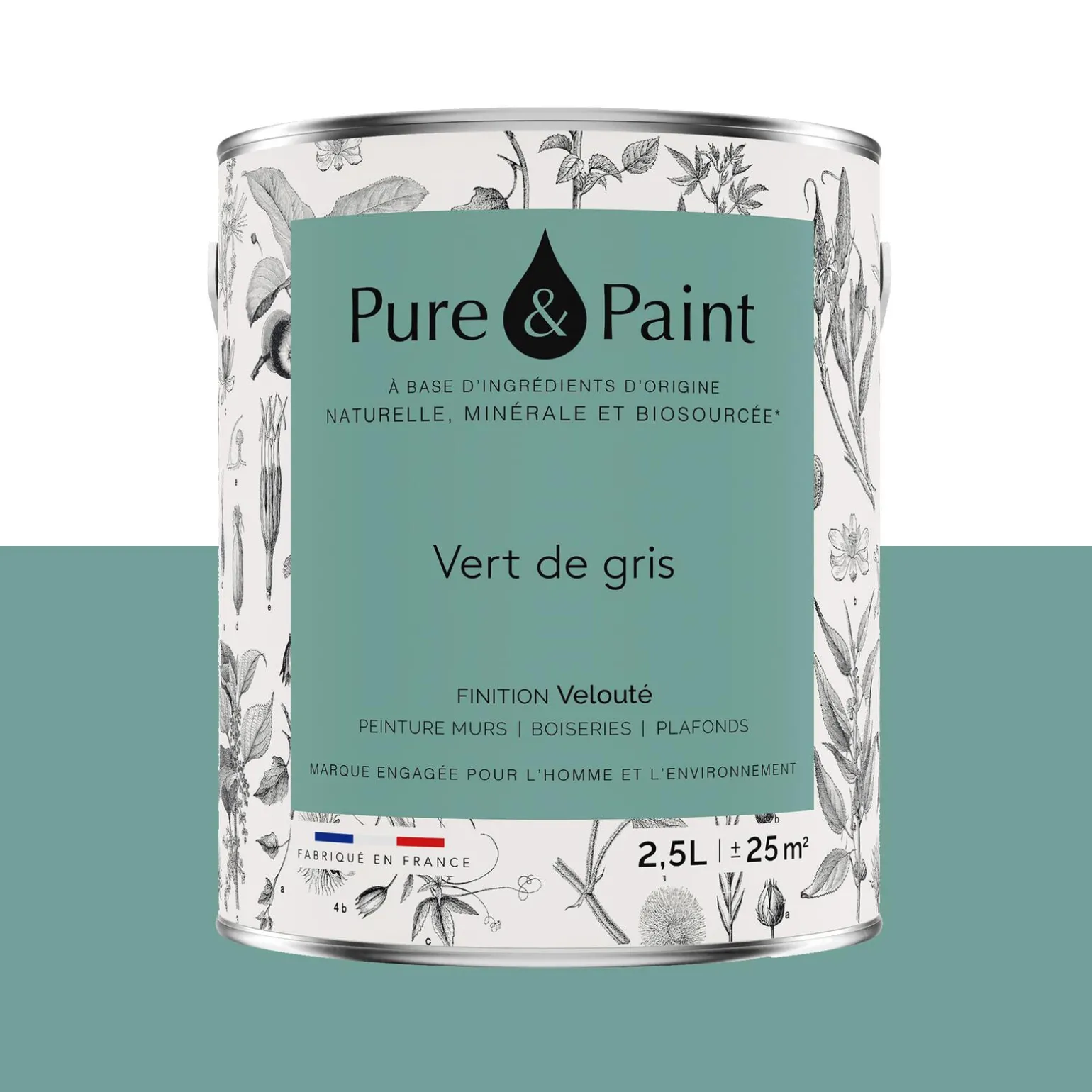 Pure and Paint Peinture Peinture vert de gris - 4MURS