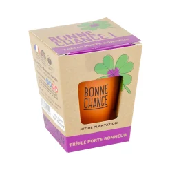 Radis et Capucine Kit MESSAGE BONNE CHANCE - TRÈFLE À 4 FEUILLES