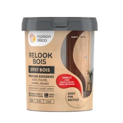 Relook bois effet bois Peinture Peinture pin recyclé Satiné 0,75 L