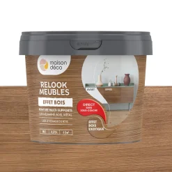 Relook meubles effet bois Peinture Peinture bois exotique 0,38 L