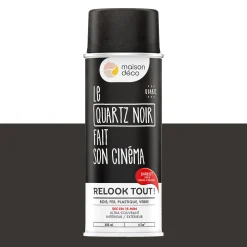 Relook tout aérosol Peinture Bombe de peinture quartz noir Satiné 0,4 L