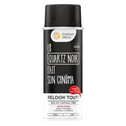Relook tout aérosol Peinture Bombe de peinture quartz noir Satiné 0,4 L