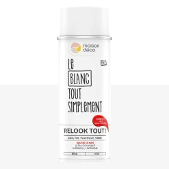 Relook tout aérosol Peinture Bombe de peinture blanc Satiné 0,4 L