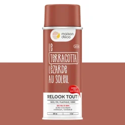 Relook tout aérosol Peinture Bombe de peinture terracotta Satiné 0,4 L