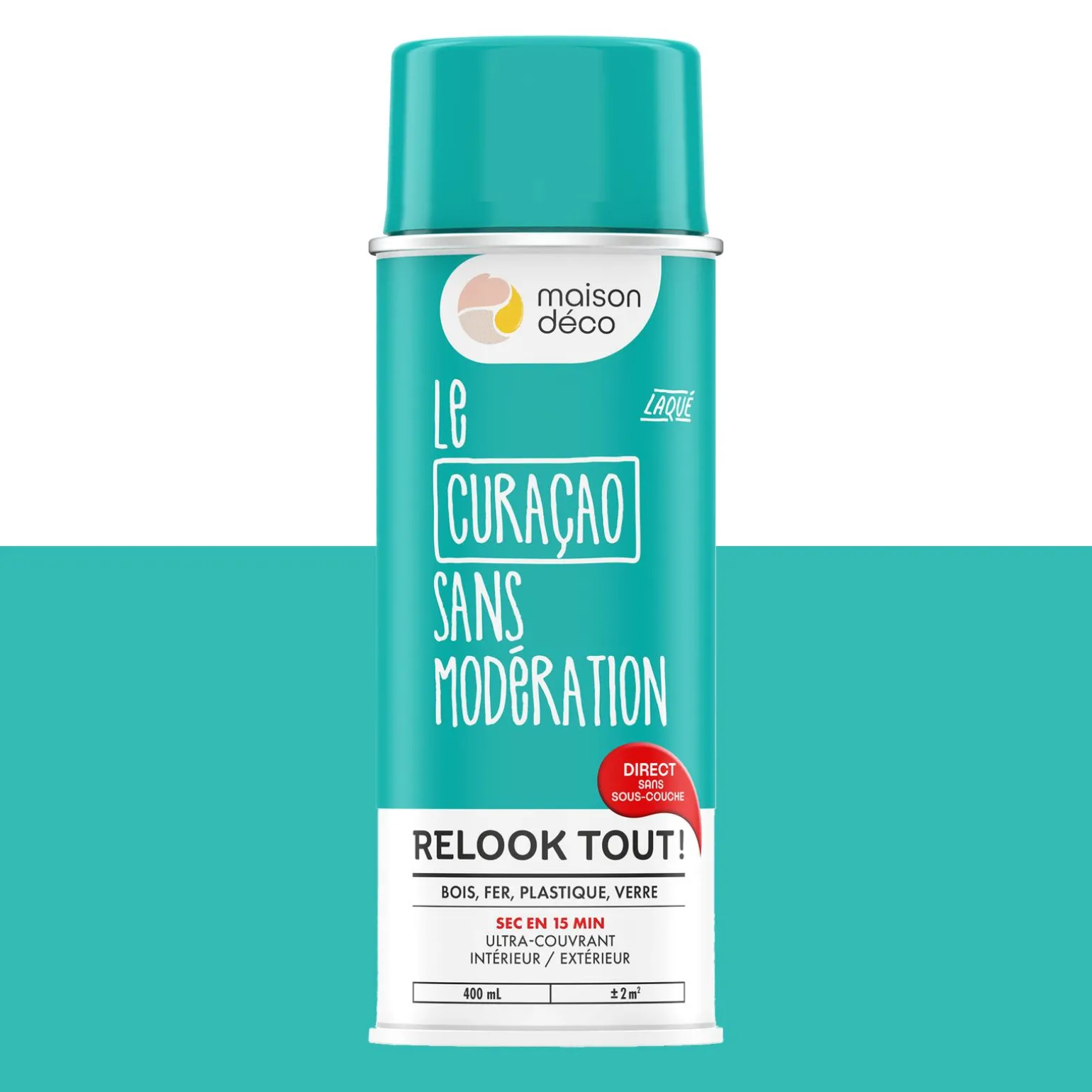 Relook tout aérosol Peinture Bombe de peinture curacao Brillant 0,4 L