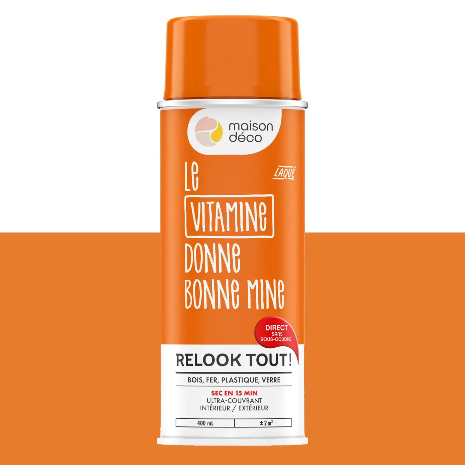 Relook tout aérosol Peinture Bombe de peinture vitamine Brillant 0,4 L
