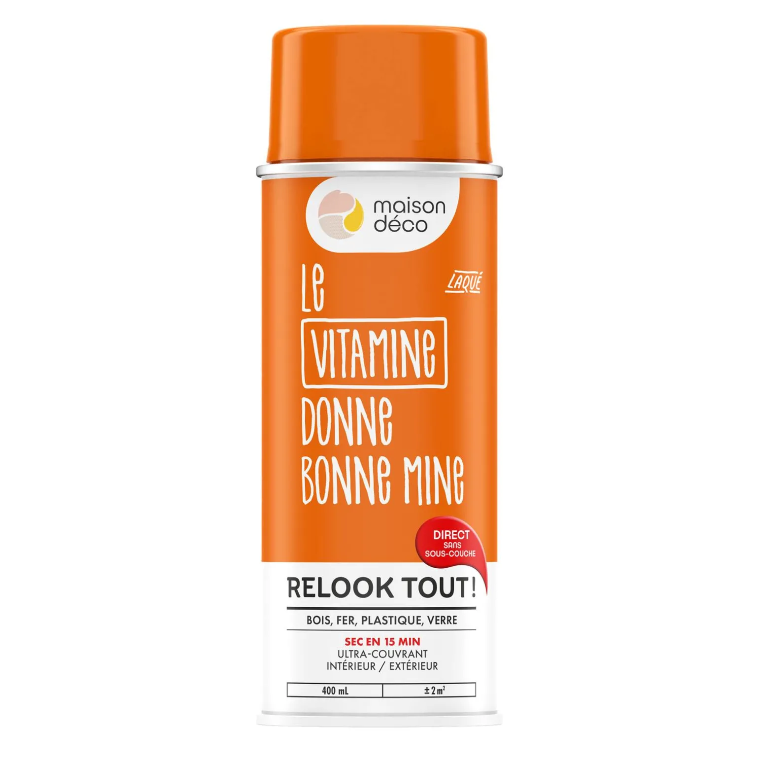 Relook tout aérosol Peinture Bombe de peinture vitamine Brillant 0,4 L